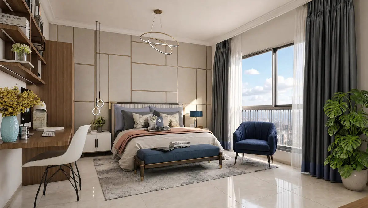 Bedroom inside a Prestige Clairemont home