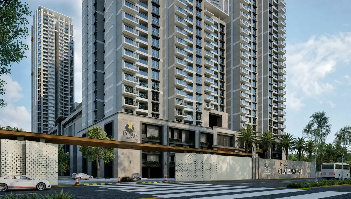 Street frontage of Prestige Clairemont with the project signage